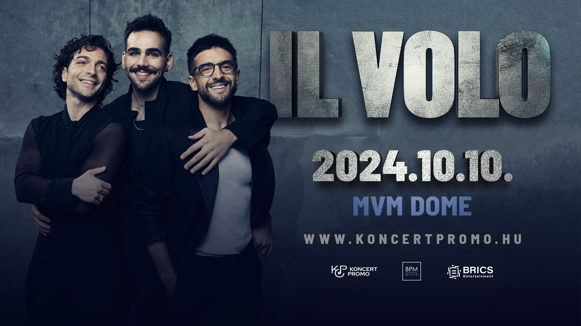 2024. október 10-én az MVM Dome színpadára érkezik a világhírű olasz pop-opera trió, az IL VOLO.
